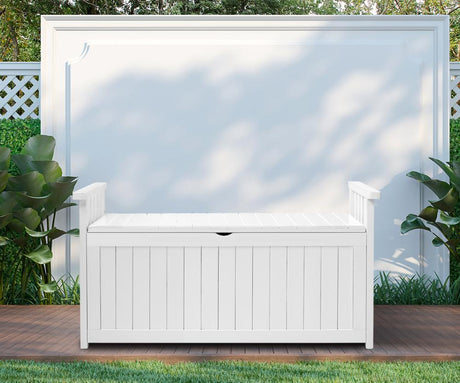 Two in One 160L Outdoor Storage Box and Garden Bench | Premium Garden Storage and Seating Bench | 2 Colours