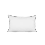 Set of Two Luxore 1kg Duck Feather & Down Pillows | High Quality Plush Duck Pillows with Cotton Cover