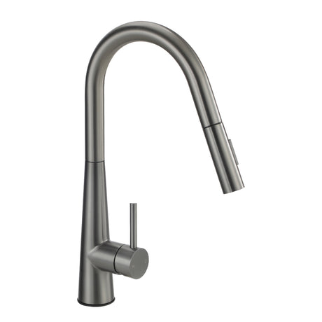 Miazzi Quality Pull Out Kitchen Mixer Tap in Black or Gun Metal | WELS 6 Kitchen Mixer Spray Faucet