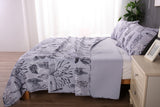 Ramesses Printed Reversible 3pc Ultrasonic Cooling Bamboo Comforter Set | Two Sided Coverlet | 4 Designs - 2 Sizes