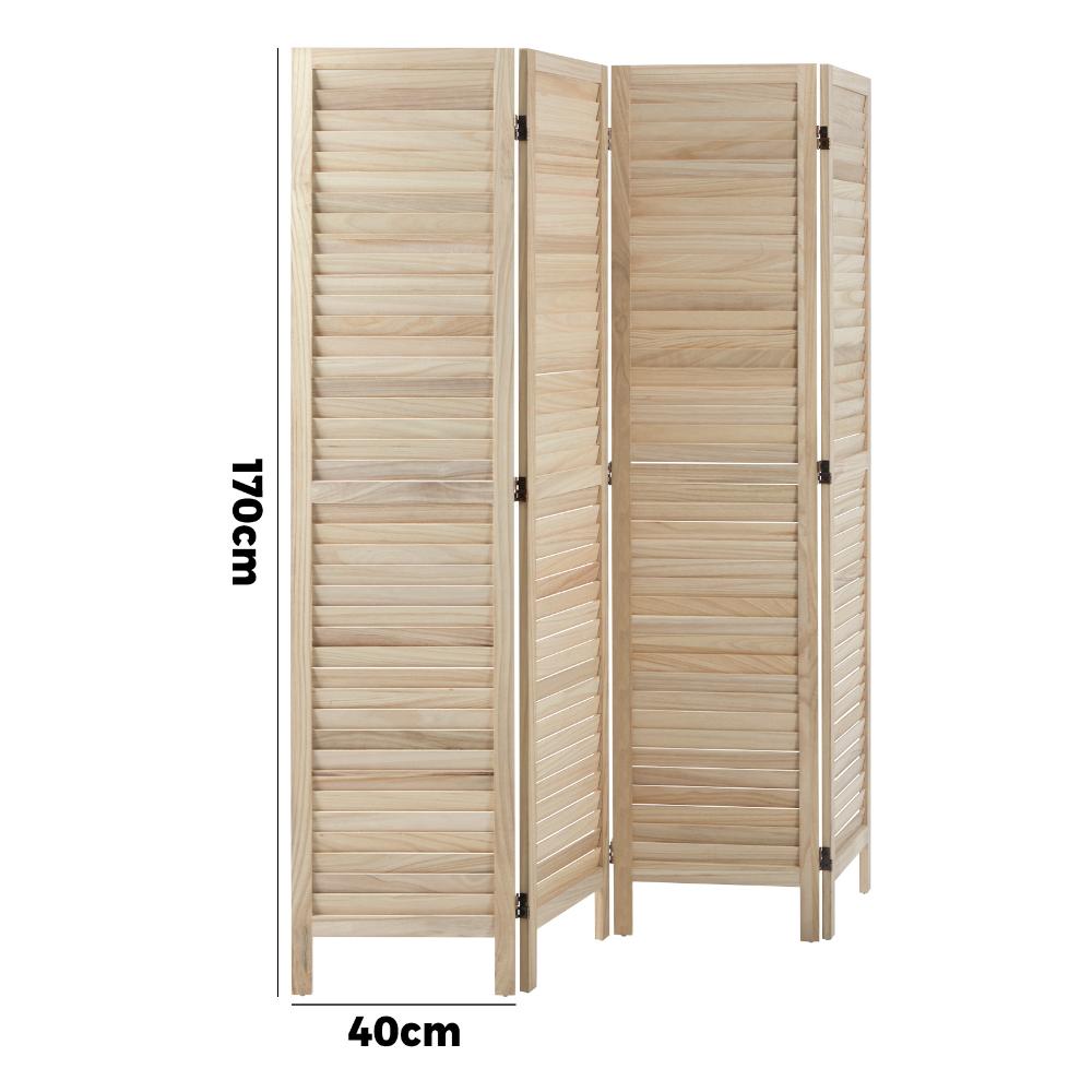 Amalfi Timber Louvre Room Divider & Privacy Screens | Timeless Room Panel Divider Partition| 3 Sizes - 4 Colours