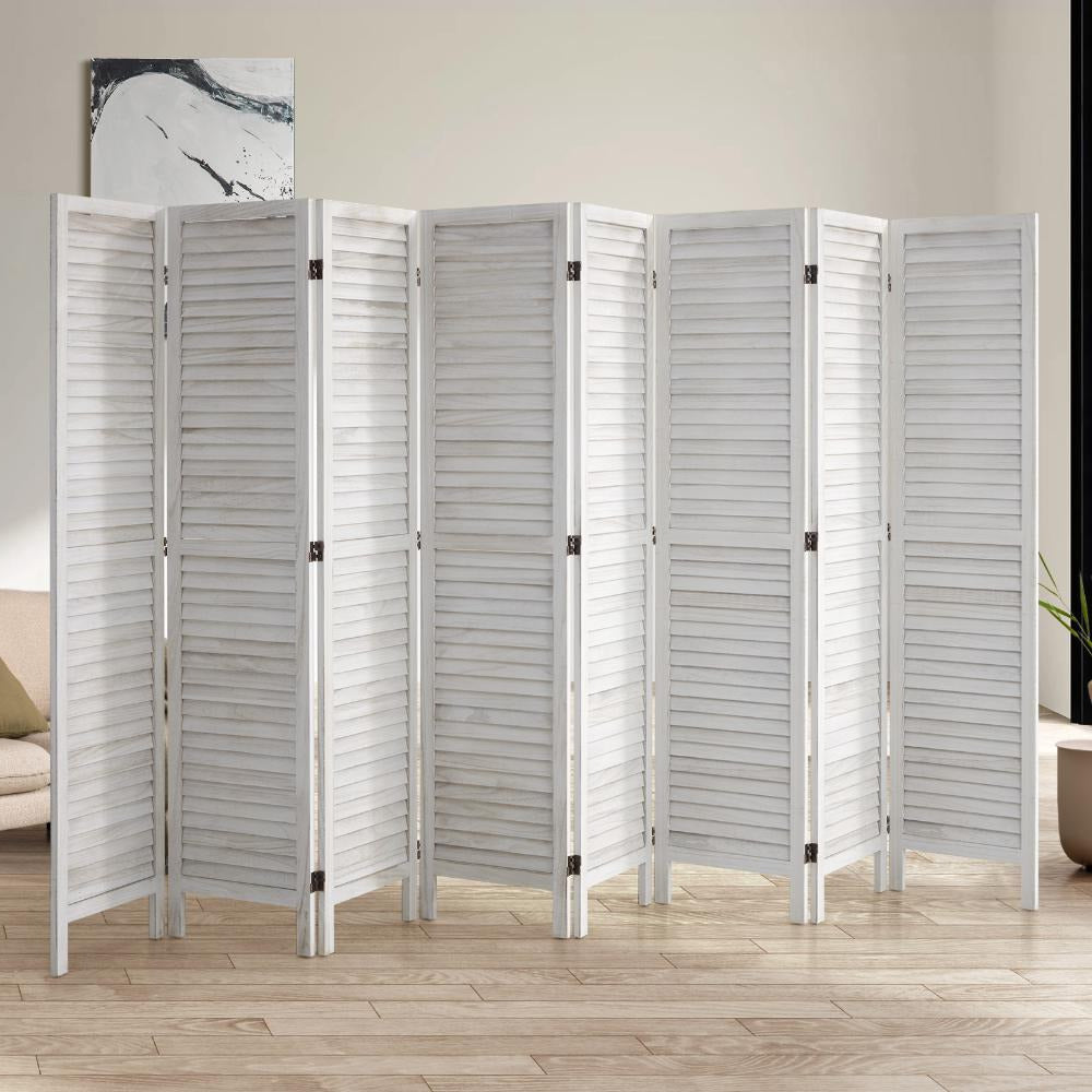 Amalfi Timber Louvre Room Divider & Privacy Screens | Timeless Room Panel Divider Partition| 3 Sizes - 4 Colours