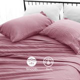 Ramesses 2000TC Soft Pebble Wash Sheet Set | Vintage Wash Breathable Sheets | 5 Sizes - 5 Colours