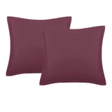 Set of Two Easy Care Cotton Blend Percale European Pillowcases | Two Cotton Blend Pillowcases