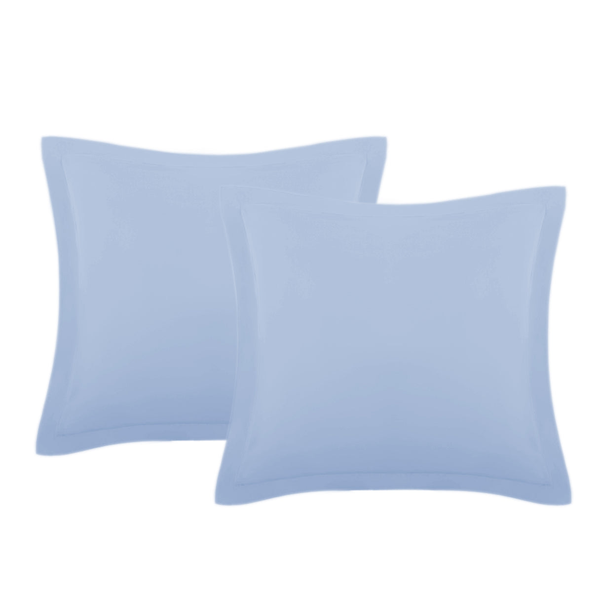 Set of Two Easy Care Cotton Blend Percale European Pillowcases | Two Cotton Blend Pillowcases