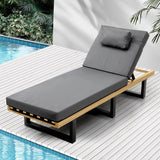 Aquino Sol Outdoor Cushioned Pool Loungers | Modern Adjustable Quality Day Bed Sun Loungers | 2 Colours