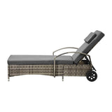 Milan High Quality Rattan Sun Lounger Day Bed | Adjustable Wicker Patio Pool Lounger | 2 Colours - 3 Models