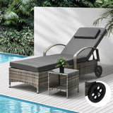 Milan High Quality Rattan Sun Lounger Day Bed | Adjustable Wicker Patio Pool Lounger | 2 Colours - 3 Models