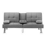 Marlo Two in One 3 Seater Sofa Couch and Fold Out Futon Bed | Adjustable Luxury Futon Sofa Couch