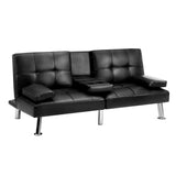 Marlo Two in One 3 Seater Sofa Couch and Fold Out Futon Bed | Adjustable Luxury Futon Sofa Couch