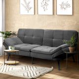 Allure Two in One 3 Seater Sofa Couch and Fold Out Futon Bed | Adjustable Luxury Converible Futon Sofa Couch