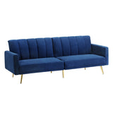 Lucrezia Velvet Two in One 3 Seater Sofa Couch and Fold Out Futon Bed | Adjustable Luxury Futon Sofa Couch | 3 Finishes