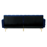 Lucrezia Velvet Two in One 3 Seater Sofa Couch and Fold Out Futon Bed | Adjustable Luxury Futon Sofa Couch | 3 Finishes