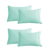 Set of Four Easy Care Cotton Blend Percale Standard Pillowcases | Four Cotton Blend Pillowcases by Kingdom Classic