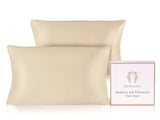 Ramesses Ultra Soft Premium Twin Pack Mulberry Silk Pillowcases | Set of Two Natural Hypoallergenic Silk Pillowcases | 10 Colours