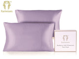 Ramesses Ultra Soft Premium Twin Pack Mulberry Silk Pillowcases | Set of Two Natural Hypoallergenic Silk Pillowcases | 10 Colours