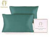 Ramesses Ultra Soft Premium Twin Pack Mulberry Silk Pillowcases | Set of Two Natural Hypoallergenic Silk Pillowcases | 10 Colours