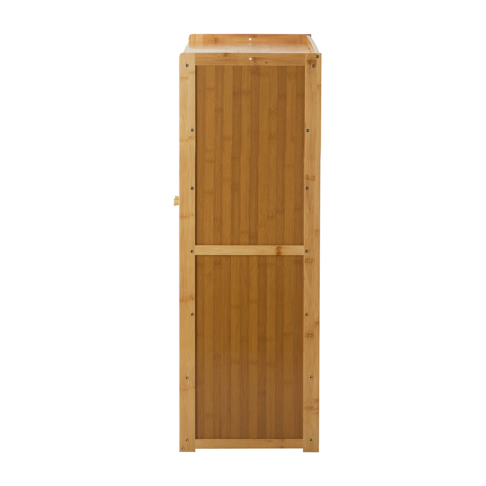 Bamboo Centrum Modern 30-70 Pair Shoe Cabinet  | Rattan Style Bamboo Shoe Storage Organiser