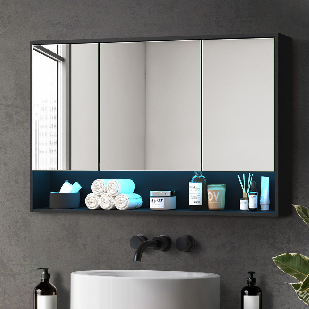 Miami Modern LED Bathroom Cabinet and Storage Unit | Multi Storage Bathroom Mirror Cabinet