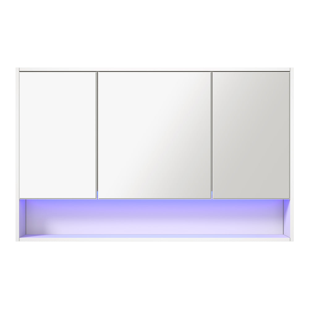 Miami Modern LED Bathroom Cabinet and Storage Unit | Multi Storage Bathroom Mirror Cabinet