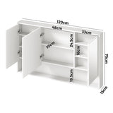 Miami Modern LED Bathroom Cabinet and Storage Unit | Multi Storage Bathroom Mirror Cabinet