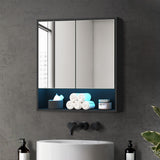 Miami Modern LED Bathroom Cabinet and Storage Unit | Multi Storage Bathroom Mirror Cabinet