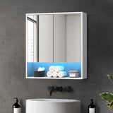 Miami Modern LED Bathroom Cabinet and Storage Unit | Multi Storage Bathroom Mirror Cabinet