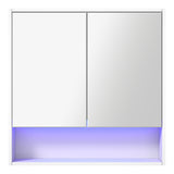 Miami Modern LED Bathroom Cabinet and Storage Unit | Multi Storage Bathroom Mirror Cabinet