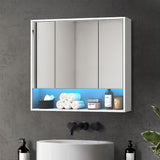 Miami Modern LED Bathroom Cabinet and Storage Unit | Multi Storage Bathroom Mirror Cabinet