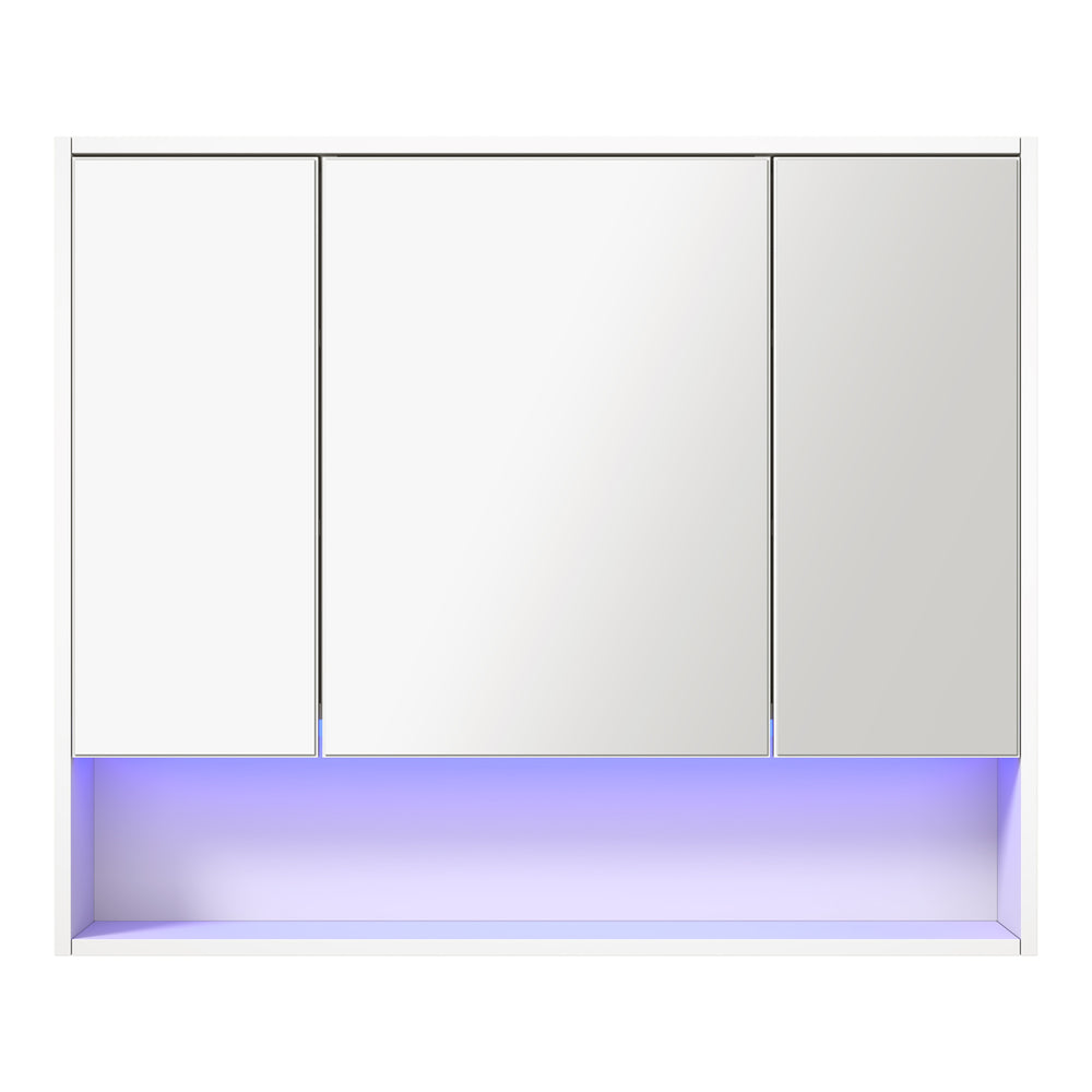 Miami Modern LED Bathroom Cabinet and Storage Unit | Multi Storage Bathroom Mirror Cabinet