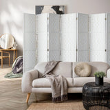 Arezzo Wood and Rattan Room Divider & Privacy Screens | Designer Room Panel Dividers | 3 Sizes - 4 Colours