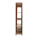 Astano Modern Bamboo Wooden Multi Storage Wardrobe Unit | Clothes Rack Bamboo Display and Storage Cabinet Unit | 2 Sizes