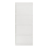 Sofia 2 Door White Modern Storage Wardrobe | Large Shelving Storage Cupboard Unit