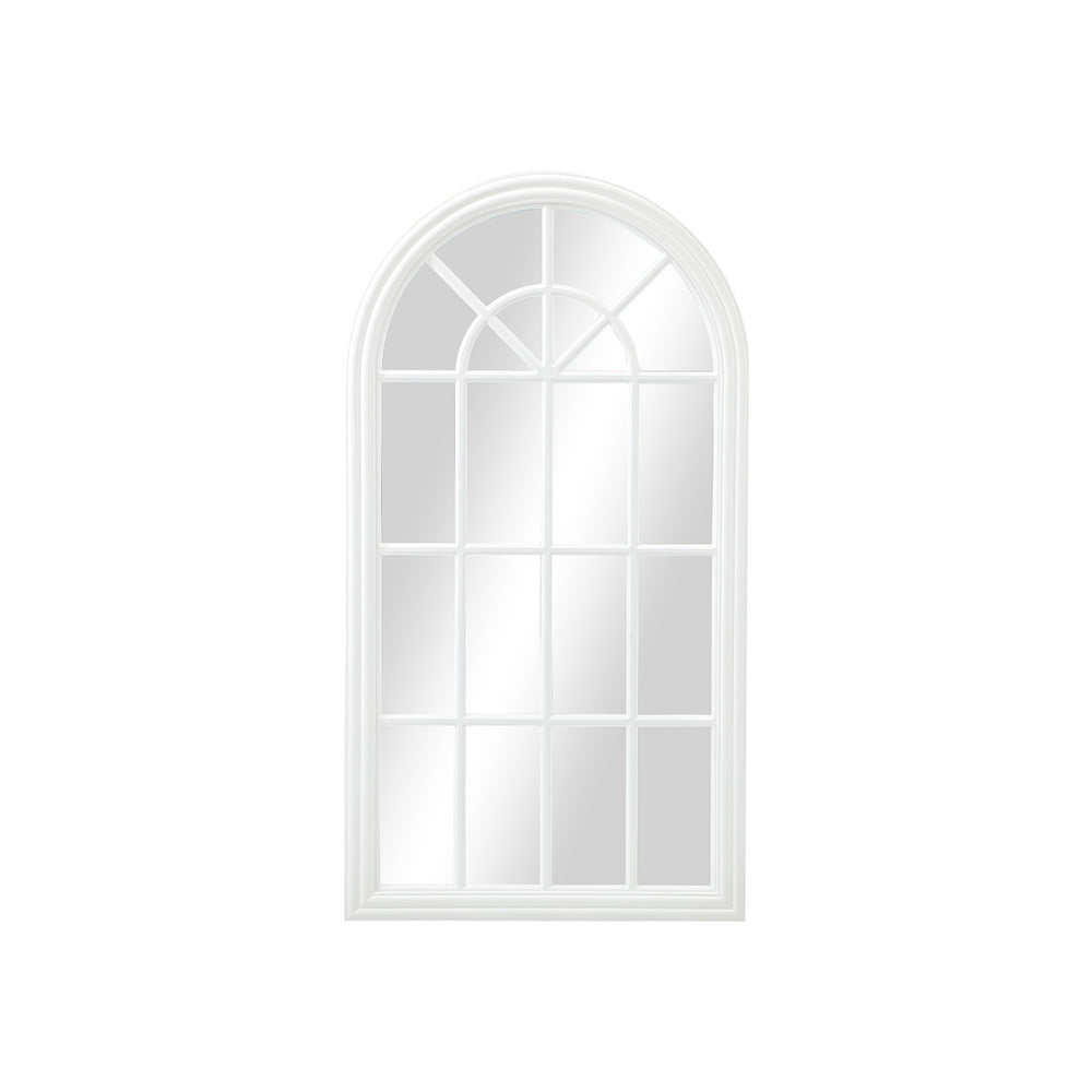 Blacno X Arched Wall Mirror | White Framed Window Style Wall Mounted Décor Mirror