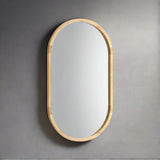 Alfamare Oval Wall Mounted Designer Mirror |Oval 84 x 50cm Feature Décor Mirror | 3 Frame Options