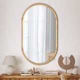 Alfamare Oval Wall Mounted Designer Mirror |Oval 84 x 50cm Feature Décor Mirror | 3 Frame Options