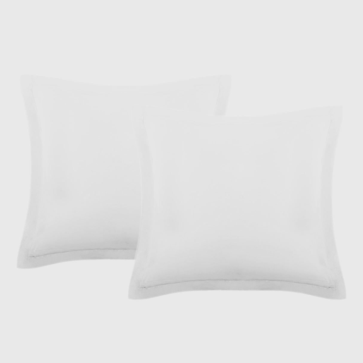 Set of Two Easy Care Cotton Blend Percale European Pillowcases | Two Cotton Blend Pillowcases