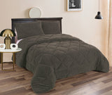 Ramesses Fluffy Soft Teddy Fleece 3pc Comforter Set | Ultra Warm Bedding Fluffy Comforter | 4 Sizes - 6 Colours