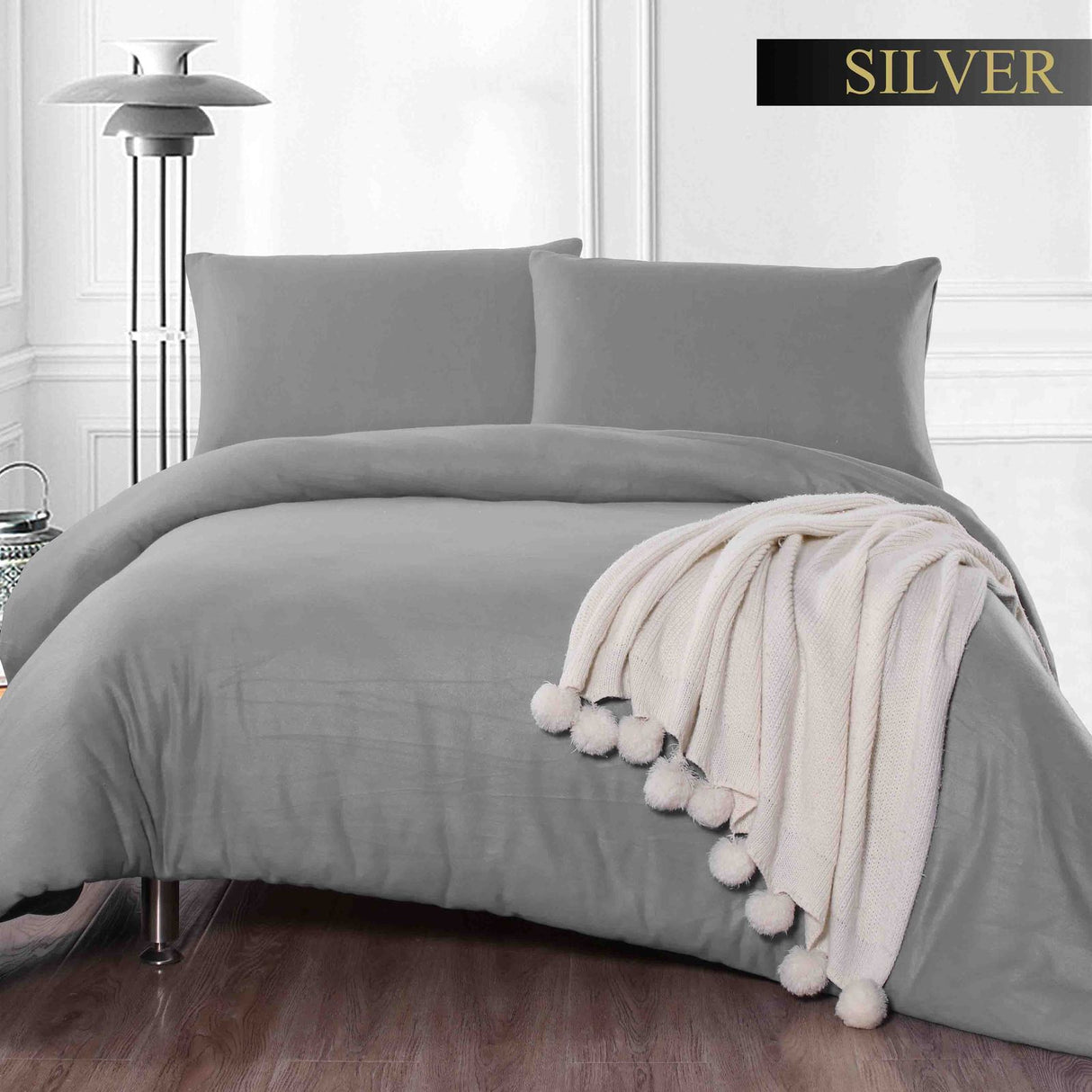 Shagri-La Cashmere Touch Polar Fleece Style Flannel Quilt Cover Set | Winter Warm Duvet Cover