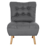 Upton Plush Premium Comfy Sofa Chair | Wood and Upholstered 5 Level Adjustable Recliner Spring Foam Accent Chair | 2 Colours