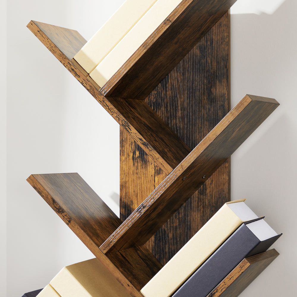 Nuvola X Tree Branch Modern 8 Tier Bookshelf | Multi Storage Display Unit | 2 Colours