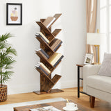 Nuvola X Tree Branch Modern 8 Tier Bookshelf | Multi Storage Display Unit | 2 Colours