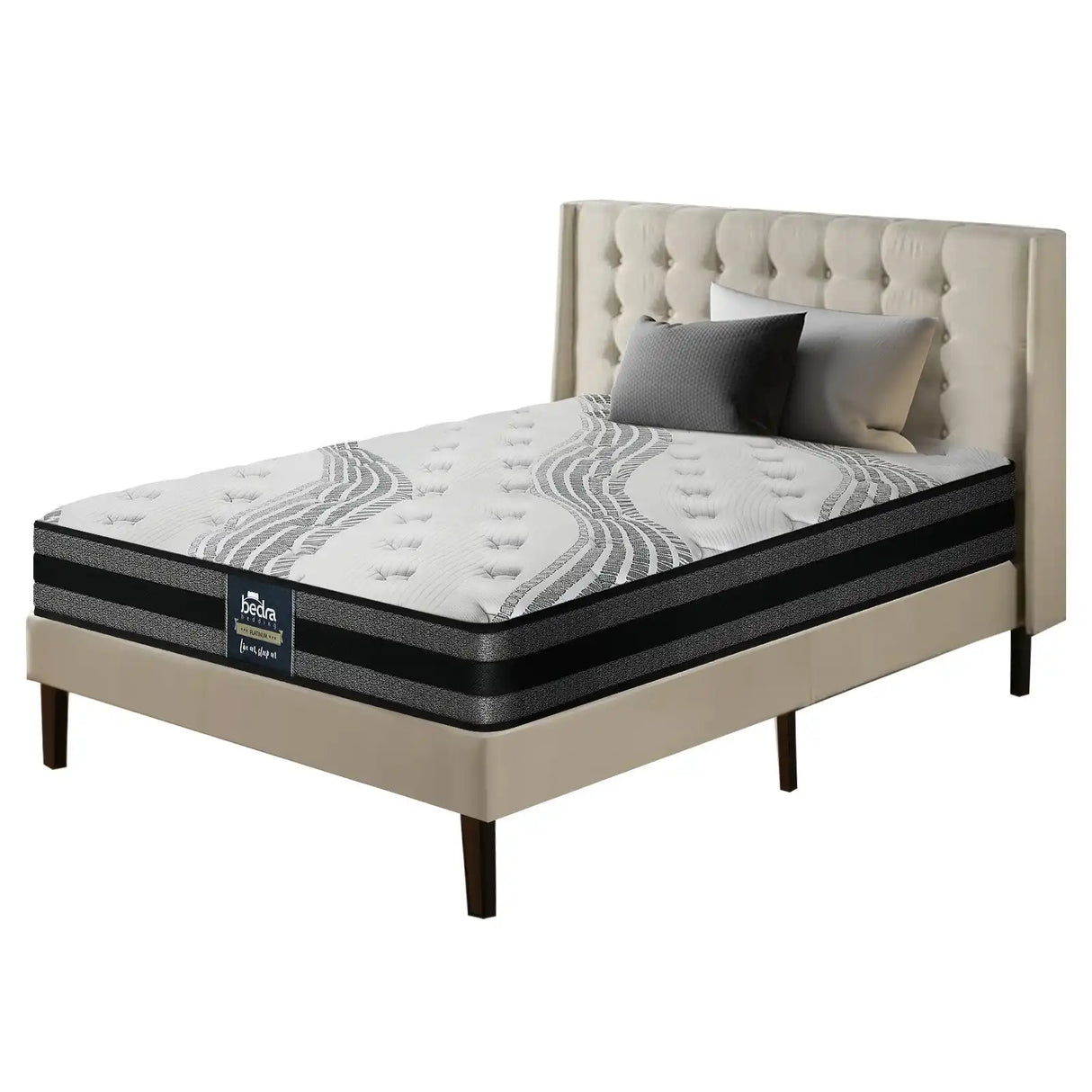 Luxury 7 Layer Bonnel Spring  Support Mattress |Reinforced Edge Ventilated - Medium Firm Mattress by Bedra