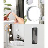 Starque LED Bright Hollywood Standing Mirror |3 Touch LED Touch Mirror with 10x Mini Magnifer