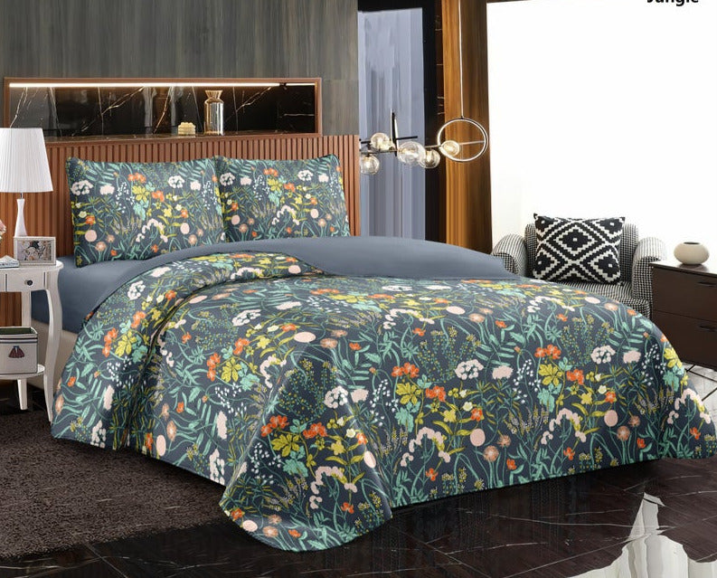 Ramesses 2000TC Printed Bamboo Quilt Cover Set | Cooling Hypo-Allergenic Breathable Duvet Cover