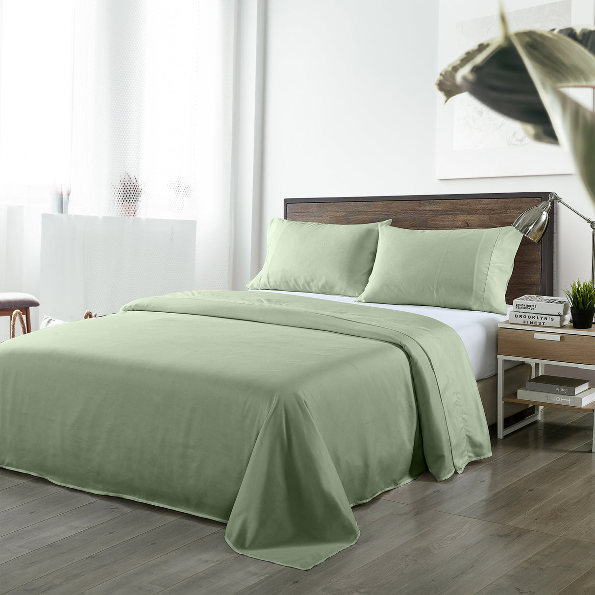 Essenza Melios 1000TC Bamboo Blend Ultra Soft Sheet Set | Luxe Plush Soft Bamboo Sheet Set | 3 Sizes - 6 Colours