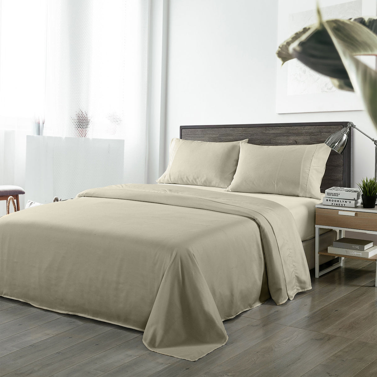 Essenza Melios 1000TC Bamboo Blend Ultra Soft Sheet Set | Luxe Plush Soft Bamboo Sheet Set | 3 Sizes - 6 Colours