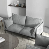 Essenza Mio 2 Seater Deluxe Plush Sofa Lounge | Fabric Upholstered Sofa Lounge in Grey