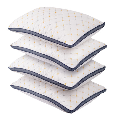 Set of Four Essenza Luxe Cooling Airmax Pillows | Hotel Quality Superior Comfort Pillows