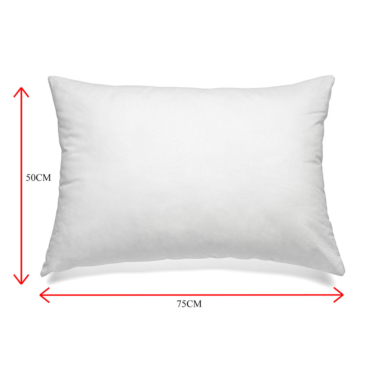 Set of Two Essenza Plus 1000GSM Goose Down Feather Pillows | 100% Cotton Eco Breathable Cover Goose Pillows 50 x 75cm